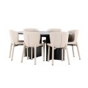 Spisegruppe Venture Home Strada Ø120 cm med 6st Astoria Spisestoler