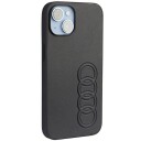 Audi Audi Synthetic Leather Iphone 14 6.1" Czarny/Black Hardcase Au-Tpupcip14-Tt/D1-Bk