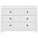 vidaXL Sideskap hvit 100x40x72 cm heltre furu