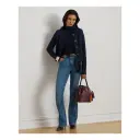 Ralph Lauren Lauren Kardigan Matte Rayon Nylon Blå