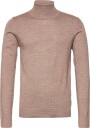 Lindbergh Merino Knit Roll Neck   DK SAND   S