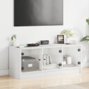 vidaXL TV-benk med dør hvit 102x37x42 cm 8721012213562