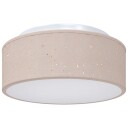  Taklampe Gråbrun 30 X 13.5cm Stoff