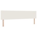 Sengegavl Enkel Design Krem 200 cm Corduroy Stoff