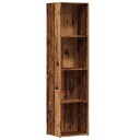 Bokhylle gammelt tre 36x30x114 cm konstruert tre