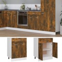 vidaXL Underskap med skuff r?kt eik 60x46x81,5 cm konstruert tre