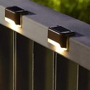 Solcellelys varmhvit LED for trapper eller rekkverk   4 pakning