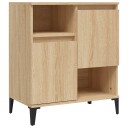 vidaXL Skjenk sonoma eik 60x35x70 cm konstruert tre