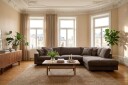 Valencia Ekstra Dyp 4 seters sofa med Sjeselong Høyre   Brun