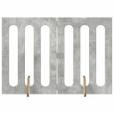 Vidaxl Folding Pet Fence 2 Stk. Betonggrå 100.5 X 38 X 70 cm