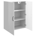 vidaXL Vegghengt skap Høgglans hvit 66 x 34,5 x 90 cm Konstruert tre