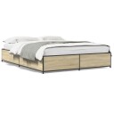  Sengeramme sonoma eik 120x190 cm konstruert tre og metall 8721102610530