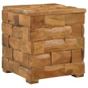 vidaXL Oppbevaringskrakk Brun 40 x 40 x 45 cm Massivt Teaktre