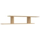 vidaXL Veggmontert TV-hylle sonoma eik 125x18x23 cm sponplate