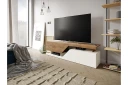 Ceelias Tv-benk 160 cm - Natur|Hvit