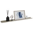 vidaXL Vegghyller 2 stk betonggr? 100x9x3 cm