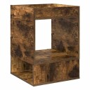 vidaXL Avlastningsbord Røkt eik 40 x 40 x 56 cm Konstruert tre