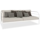 vidaXL Ramme til dagseng hvit metall 90x200 cm