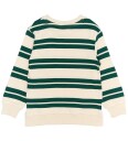 The New Genser - TnstRobboe - Strikk - Deep Teal Striped - The New - 1½ år (86) - Genser Grønn Hvit