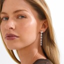 Pilgrim Trace Earrings Silver Plated   SILVER PLATED   One Size