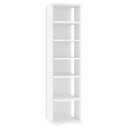 vidaXL Skoskap hvit 2 stk 25x27x102 cm sponplate