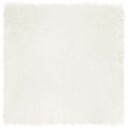  Faux Skinnmatte Tafalla Hvit 240 x 240 cm Polyester