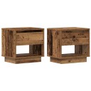  Nattbord 2 stk Gamle Tre 45x34x45 cm Ingeniør Tre