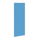  Plisségardin Blå 75x200 cm Stoffbredde 74,4 Polyester