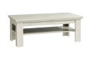 Casique Sofabord 120 cm med Oppbevaringshylle - Hvit