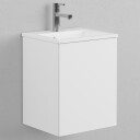 INR Iconic Nordic Rooms Viskan PRO Solid Servantskap 1 Dør H490xd345mm Premium White / 40cm Venstre Hengslet