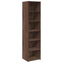  Highboard brun eik 45x41x185 cm konstruert tre