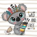 Diamond Dotz Diamantmalingsett 1146 Dotz Wild & Free Koala
