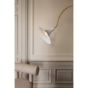 Nuura Petalii Gulvlampe Hvit/ Polert Messing