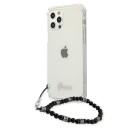 Guess Case For Iphone 12 / 12 Pro 6,1&Amp Amp Quot  Guhcp12mkpsbk Transparent Hard Case Black Pearl