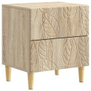  Nattbord 2 pcs Sonoma eik 43 x 34,5 x 48 cm Konstruert tre
