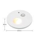 Arcchio Neru LED-downlight, rund, hvit