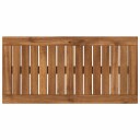 vidaXL Bordplate 60,5 x 30 x 2 cm Rektangulær Solid akasietre Naturlig