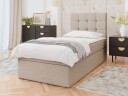 Kleiv kontinentalseng med oppbevaring 90x200 cm - beige