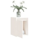 vidaXL Veggskap hvit 30x30x40 cm heltre furu