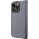 Karl Lagerfeld bokhylle til iPhone 14 Pro Max 6,7" Saffiano Sølv med Karl & Choupette