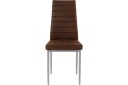 Sabie Spisestol Microfiber 2-pk - Brun/Sølv
