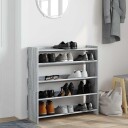  Skohylle grå sonoma 80x25x81 cm konstruert tre 8721158649416
