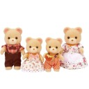 Sylvanian Families Bjørnefamilie Dukker til Dokkehus - 4 Bevegelige Figurer