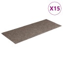 vidaXL Selvklebende trappematter 15 stk 60x25 cm kremhvit