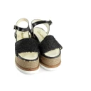 Espadrilles Dame Sko Svart 39 EU,