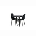 Venture Home Spisegruppe Venture Home Tempe med 2 Polar Stoler Fløyel GR22935