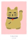 Maneki Neko – Lucky Cat Plakat / 50x70cm
