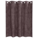  Gardin med gardiner 2 pcs Brun 140 x 140 cm Fløyel