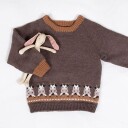 Bluum Strikkegenser Nysgjerrige kyr garnpakke i Soft Merino Ull