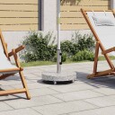 vidaXL Parasollfot granitt rund 30 kg grå
